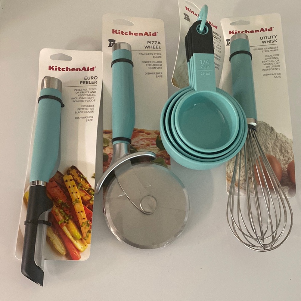 Kitchen Aid Aqua Sky Kitchen Accessories bundle kitchen tools